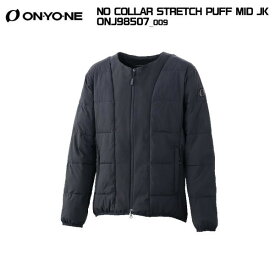 2025-26 ONYONE（オンヨネ）NO COLLAR STRETCH PUFF MID JK（ノーカラー ストレッチ パフ ミッドジャケット）/ ONJ98507-009/ブラック-【ミドルジャケット/数量限定】