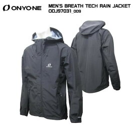 ONYONE（オンヨネ）MEN'S BREATH TECH RAIN JACKET（メンズブレステック レインジャケット）ODJ97031 -ブラック/009-【レインジャケット】