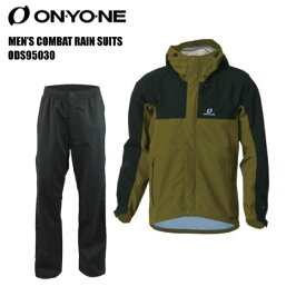 ONYONE（オンヨネ）メンズ3レイヤー コンバットレインスーツ ODS95030 -389009/カーキxブラック-【雨具/レインジャケット+パンツ】