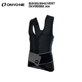 2026 ONYONE（オンヨネ）肚力(はらぢから)VEST / OKV95582-009(BLACK)-【着る体感/骨盤サポート】【数量限定】