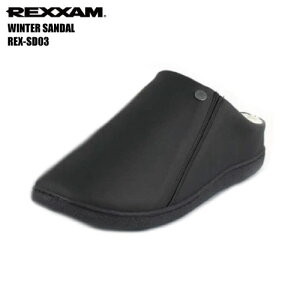 REXXAM�i���N�U���j�y�f���ŗ�����T���_��/����z WINTER SANDAL-REX-SD03-�u���b�N �i�E�B���^�[�T���_���j�y���[���V���[�Y/�T���_���z