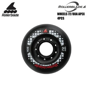 ROLLERBLADEi[[u[hjyEB[/p[cz WHEELS 72/80A APEX 4iEB[ 72mm/80a 4j-06655700100 blk-yEB[/CCXP[gz