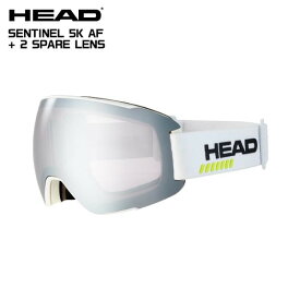 HEAD（ヘッド）【スキースノーゴーグル/数量限定】 SENTINEL 5K AF + 2 SPARE LENSES（センチネル アジアンフィット）390051-Chrome/White：クローム/ホワイト-【スキーゴーグル】