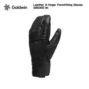 2025-26 GOLDWINiS[hEBjLeather 3-finger Formfitting GlovesiU[ 3tBK[O[uj/ G85300-BK/ubN-yXL[O[u/ʌz