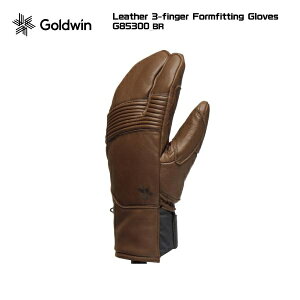 2025-26 GOLDWINiS[hEBjLeather 3-finger Formfitting GlovesiU[ 3tBK[O[uj/ G85300-BR/uE-yXL[O[u/ʌz