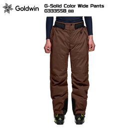 GOLDWIN（ゴールドウィン）G-Solid Color Wide Pants（ソリッドカラーパンツ）G33355B -BB/ビターブラウン-【スキーパンツ/数量限定】