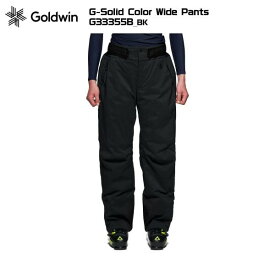 GOLDWIN（ゴールドウィン）G-Solid Color Wide Pants（ソリッドカラーパンツ）G33355B -BK/ブラック-【スキーパンツ/数量限定】