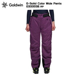 GOLDWIN（ゴールドウィン）G-Solid Color Wide Pants（ソリッドカラーパンツ）G33355B -RP/ロイヤルパープル-【スキーパンツ/数量限定】