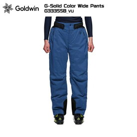 GOLDWIN（ゴールドウィン）G-Solid Color Wide Pants（ソリッドカラーパンツ）G33355B -VU/ネイビーブルー-【スキーパンツ/数量限定】