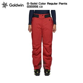 GOLDWIN（ゴールドウィン）G-Solid Color Regular Pants（ソリッドカラーレギュラーパンツ）G33356 -CD/クリムゾンレッド-【スキーパンツ/数量限定】