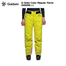 GOLDWIN（ゴールドウィン）G-Solid Color Regular Pants（ソリッドカラーレギュラーパンツ）G33356 -LY/ライムイエロー-【スキーパンツ/数量限定】