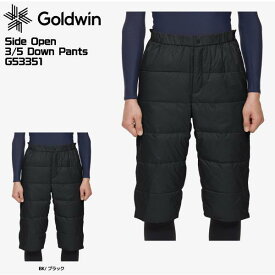 GOLDWIN（ゴールドウィン）Side Open 3/5 Down Pants（サイドオープン 3/5ダウンパンツ）/ G53351-BK/ブラック-【ミドルパンツ/数量限定】