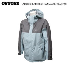 ONYONE（オンヨネ）LADIES' BREATH TECH RAIN JACKET（レディースブレステック レインジャケット）ODJ87031 -ワタユキブルーxスモーキーグレー/671006-【レインジャケット】【レディース】