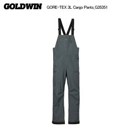 2025-26 GOLDWIN（ゴールドウィン）GORE-TEX 3L Cargo Bib（ゴアテックス 3レイヤー カーゴビブ）G35351 -PE/ピューター-【スキーパンツ/数量限定】