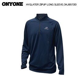 ONYONE（オンヨネ）HYGLATER ZIPUP LONG SLEEVE（ハイグレーター ジップアップロングスリーブ）OKJ95720 / 699：NAVY【2024/アウトドアシャツ】