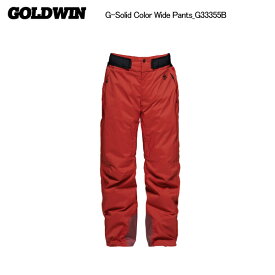 GOLDWIN（ゴールドウィン）G-Solid Color Wide Pants（ソリッドカラーパンツ）G33355B -CD/クリムゾンレッド-【スキーパンツ/数量限定】