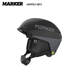 2025-26/MARKER（マーカー）AMPIRE2 MIPS（アンパイヤ2 ミップス）/ 14320301 -ブラックxグレー-【スノーヘルメット】