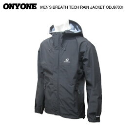 ONYONE（オンヨネ）MEN'S BREATH TECH RAIN JACKET（メンズブレステック レインジャケット）ODJ97031 -ブラック/009-【レインジャケット】