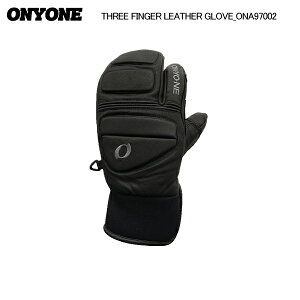 2025-26/ONYONE�i�I�����l�jTHREE FINGER LEATHER GLOVE�i3�t�B���K�[���U�[�O���[�u�jONA97002 -009/BLACK-�y�X�L�[�O���[�u/���ʌ���i�z