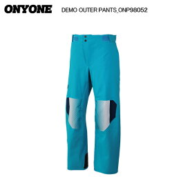 ONYONE（オンヨネ）DEMO OUTER PANTS（デモ アウターパンツ）ONP98052 / 624100：B.TURQUOISExWHITE【2025-26/スキーパンツ】