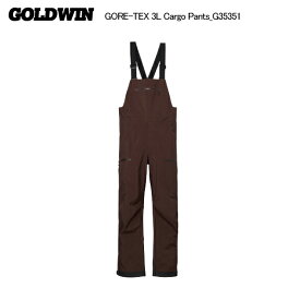 2025-26 GOLDWIN（ゴールドウィン）GORE-TEX 3L Cargo Bib（ゴアテックス 3レイヤー カーゴビブ）G35351 -BB/ビターブラウン-【スキーパンツ/数量限定】