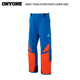 ONYONE（オンヨネ）DEMO TEAM OUTER PANTS（デモチーム アウター パンツ）ONP97450 / 713F094：BLUE/F.ORANGE【2024-25/スキーパンツ】