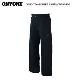 ONYONE（オンヨネ）DEMO TEAM OUTER PANTS（デモチーム アウター パンツ）ONP97450 / 009：BLACK【2024-25/スキーパンツ】