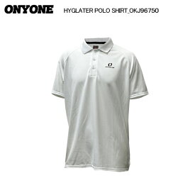 ONYONE（オンヨネ）HYGLATER POLO SHIRT（ハイグレーター ポロシャツ）OKJ96750 / 100：WHITE【2024/アウトドアTシャツ】