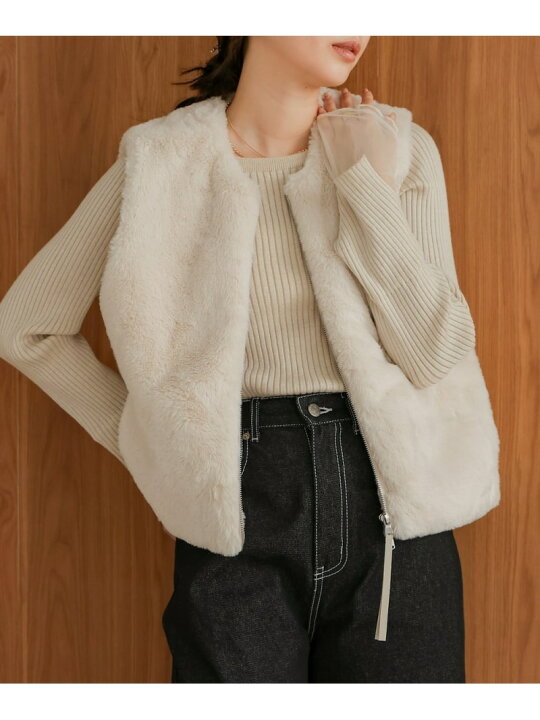 楽天市場】【SALE／50%OFF】ラビット風エコファーベスト Bab バブ 