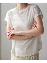 楽天市場】フレンチスリーブ シアー（Tシャツ・カットソー｜トップス 