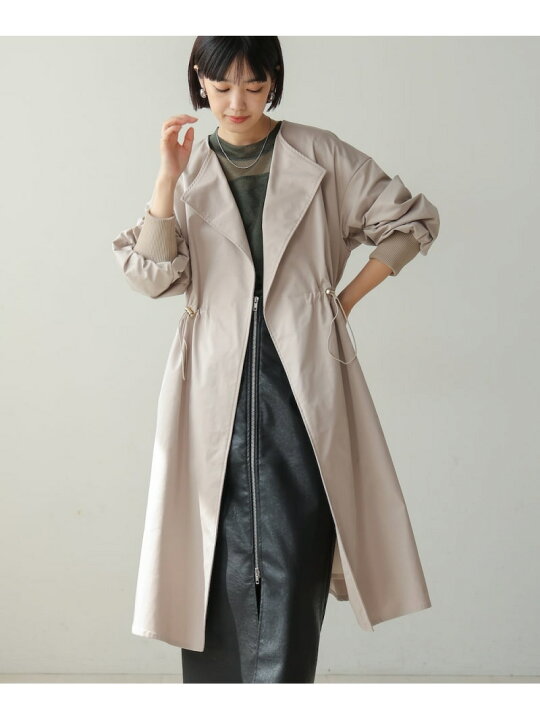 楽天市場】【SALE／30%OFF】ノーカラーラペルロングコート Bou Jeloud 