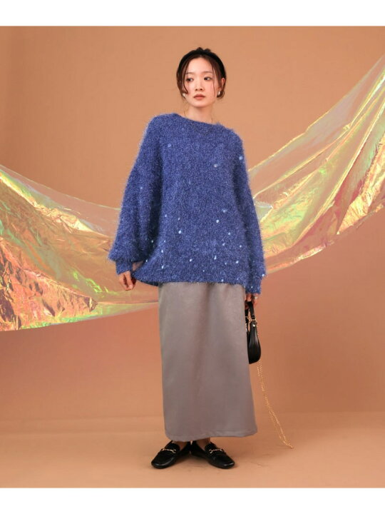 楽天市場】【SALE／40%OFF】ラメシャギーニットトップス Bab バブ  