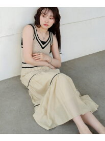 【SALE／40%OFF】【低身長向けサイズあり】ニットドッキングティアードワンピース Bab バブ / ブージュルード ワンピース・ドレス ワンピース グリーン ブラック ベージュ【RBA_E】【送料無料】[Rakuten Fashion]