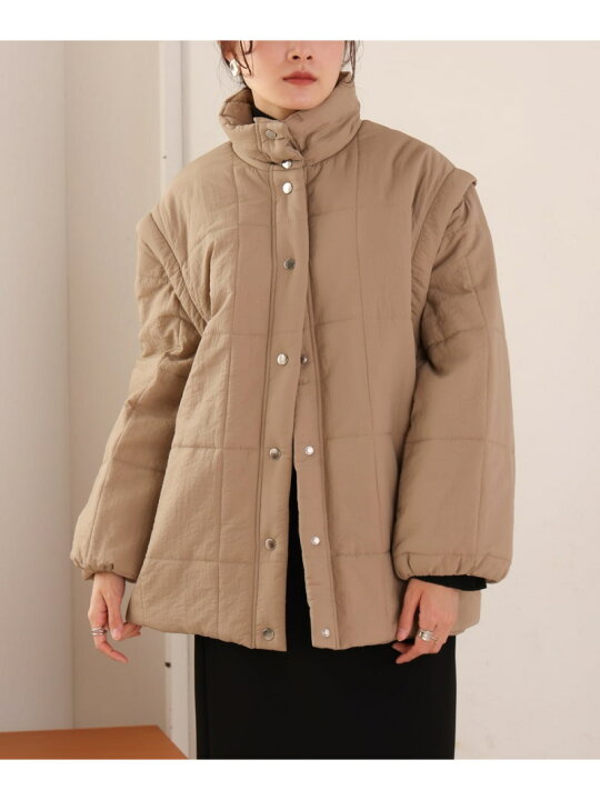 楽天市場】【SALE／60%OFF】袖取り外し2WAYミドルキルティング 
