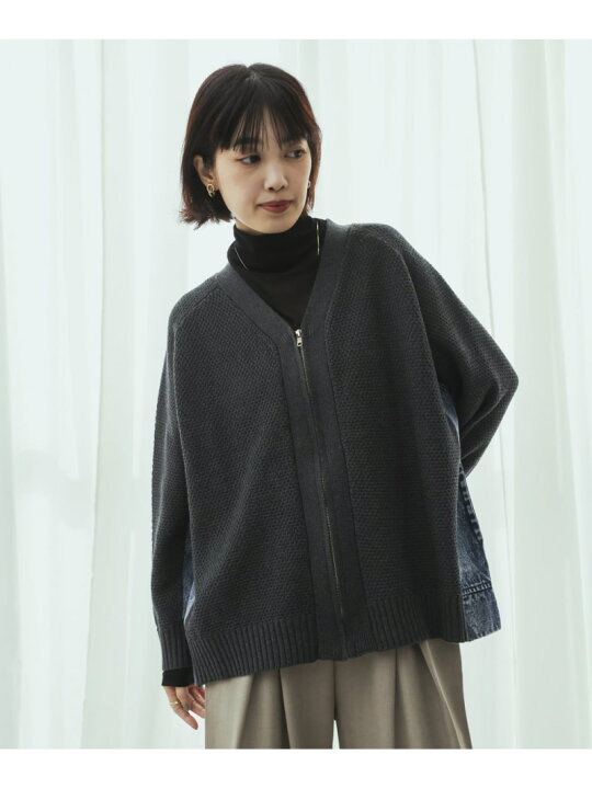 楽天市場】【SALE／40%OFF】デニムコンビVZIPブルゾン Bou Jeloud バブ 
