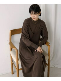 【SALE／39%OFF】キャミニットワンピースセット Bou Jeloud バブ / ブージュルード ワンピース・ドレス ワンピース ブラウン ブラック ホワイト【RBA_E】【送料無料】[Rakuten Fashion]