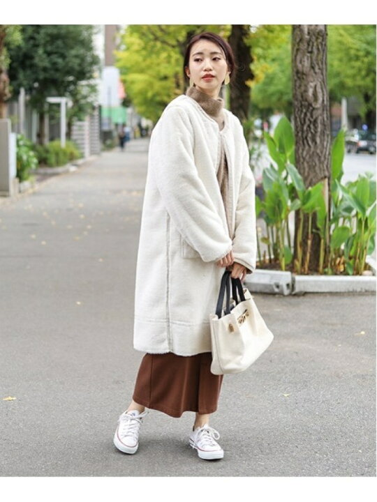 楽天市場】【SALE／50%OFF】フェイクムートンリバーシブルコート Bou 
