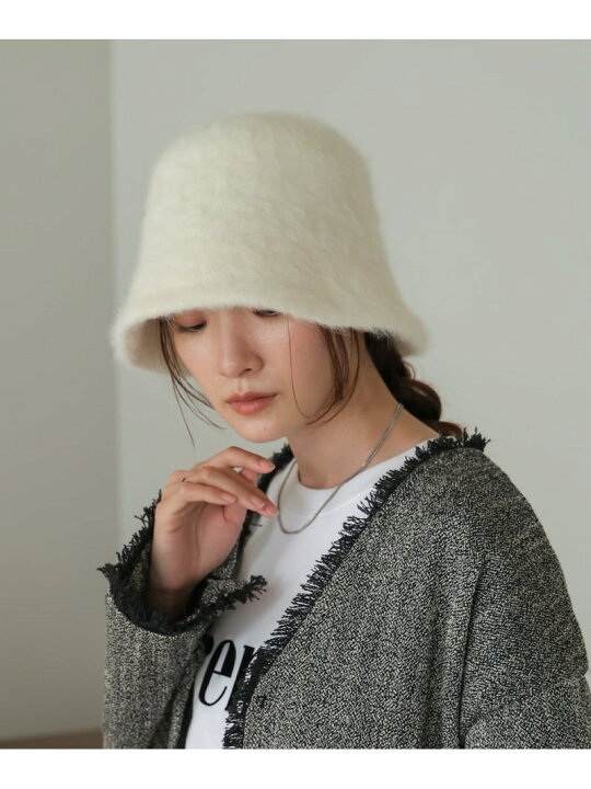 楽天市場】【SALE／50%OFF】チェーン付きアンゴラライクバケットハット 