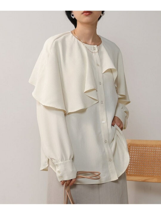 楽天市場】【SALE／50%OFF】変形ラッフルスリーブブラウス Bab バブ  