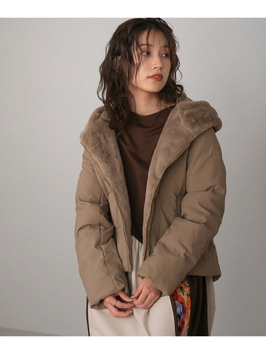 楽天市場】【SALE／30%OFF】ファー付シームレスダウン Bou Jeloud バブ 