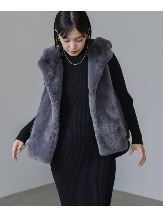 楽天市場】【SALE／20%OFF】異素材MIXダウンファーベスト Bou Jeloud 