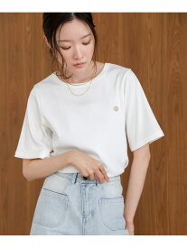 ロゴワッペン付きTシャツ Bab ブージュルード トップス カットソー・Tシャツ ホワイト ベージュ ブラック[Rakuten Fashion]