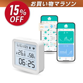 【楽天お買い物マラソン開催中】スマート 温湿度計 ◆国内メーカー 国内サーバー◆ リンクジャパン eSensor2+ デジタル 温湿度計 ハブ不要 スマホで温度管理 スイス製センサー グラフ記録 バッテリー交換式 【Alexa/Google Home/HomeLink 対応】