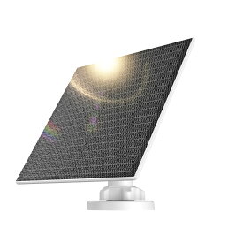 Linkjapan ソーラーパネル 防犯カメラ用 5W 屋外対応 P65防水防塵 ソーラー充電 eCamera-S対応 Type-C コネクタ 太陽光パネル 小型 太陽光給電 バッテリー充電対応 省エネルギー 取付簡単 単結晶シリコン 360°角度調整 工事不要 solar 5w