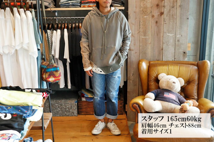 楽天市場】Greg Lauren(グレッグ ローレン)フラッグメント フーディ 