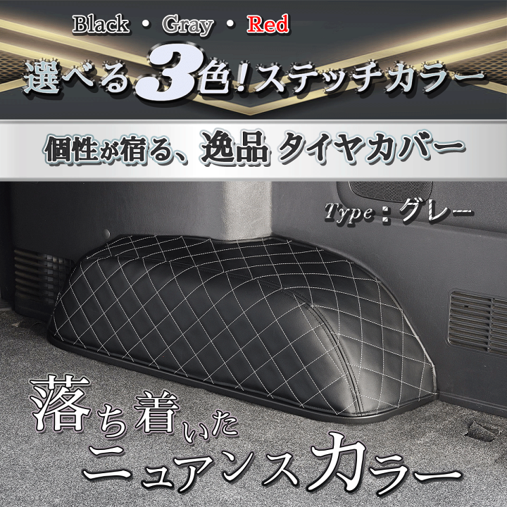 楽天市場】ハイエース 200 S-GL 標準・ワイド タイヤハウスカバー 
