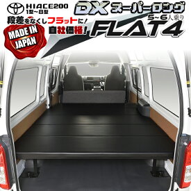 【期間限定★送料無料★2025年11/14(0:00)〜2025年11/20(24:00)】ハイエース200 DX　スーパーロング　1型〜8型 Flat4 45mmクッション