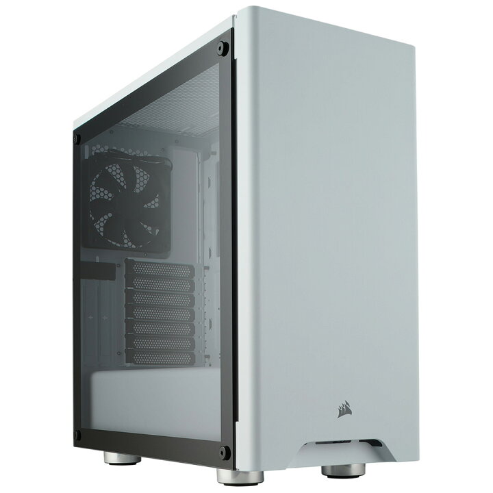 楽天市場 Corsair 強化ガラスを採用したatx対応コンパクトミドルタワーpcケース 275r Tempered Glass White Cc Ww ホワイト リンクスダイレクト