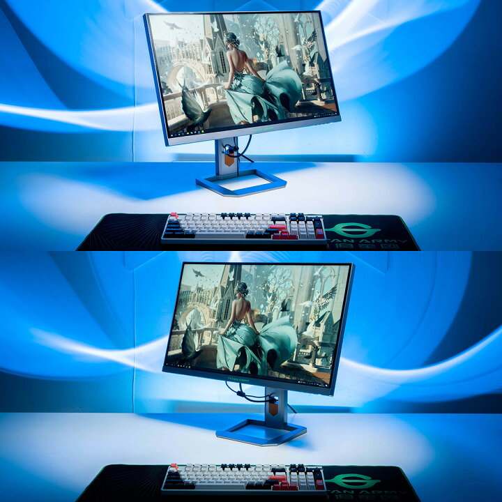 楽天市場】TITAN ARMY 27インチ ゲーミングモニター P27A6S シルバー 