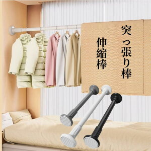 収納 伸縮棒 突っ張り棒 クローゼット 突っ張りラック つっぱり棒 衣替え 強力 ステンレス 突っ張り棚